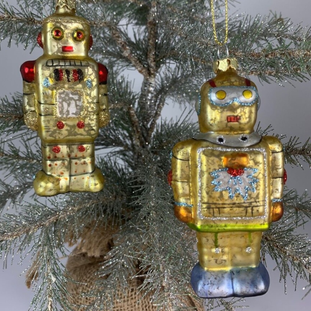 Cody Foster Vintage Robot Ornament NIB